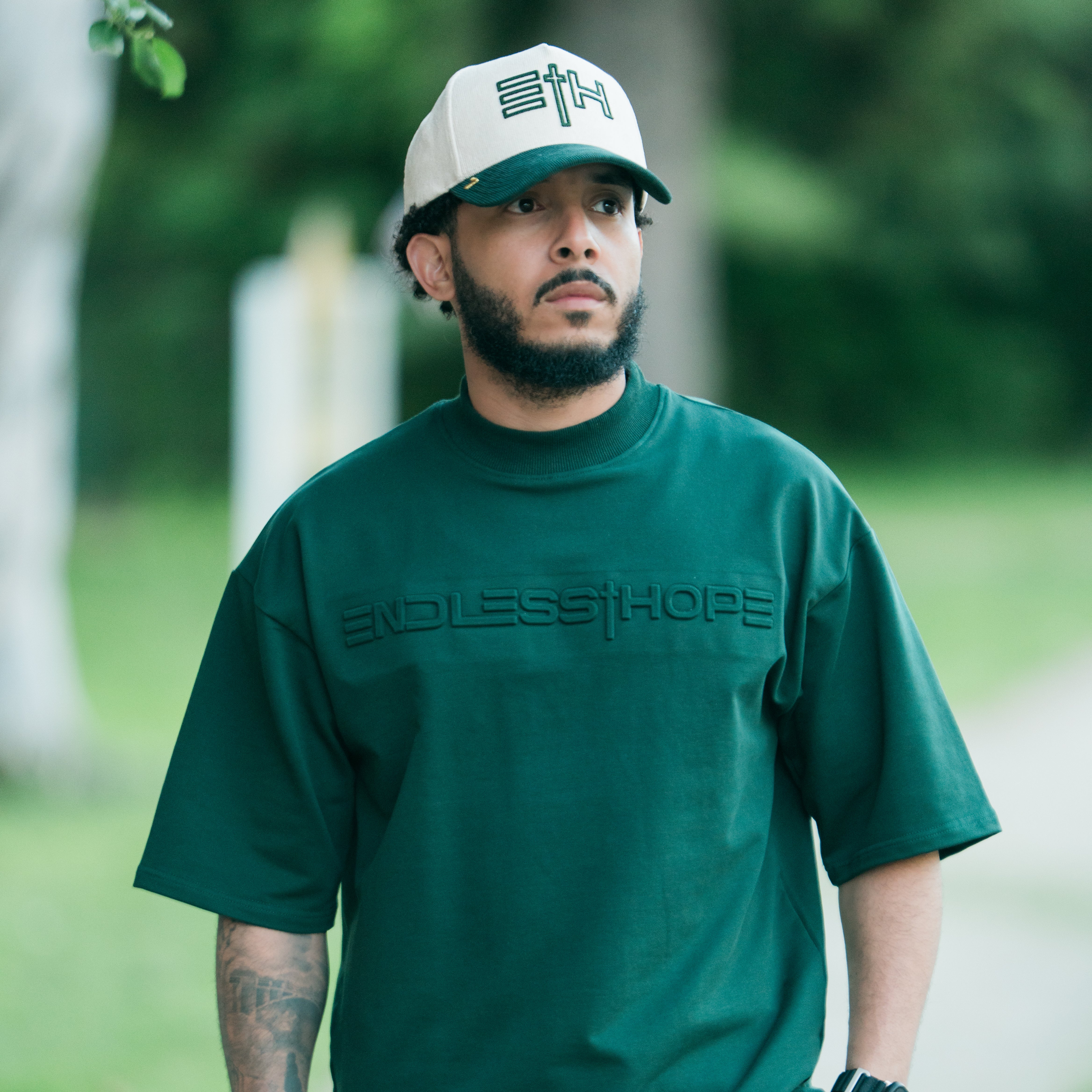 Endless Hope Green Oversized T-Shirt