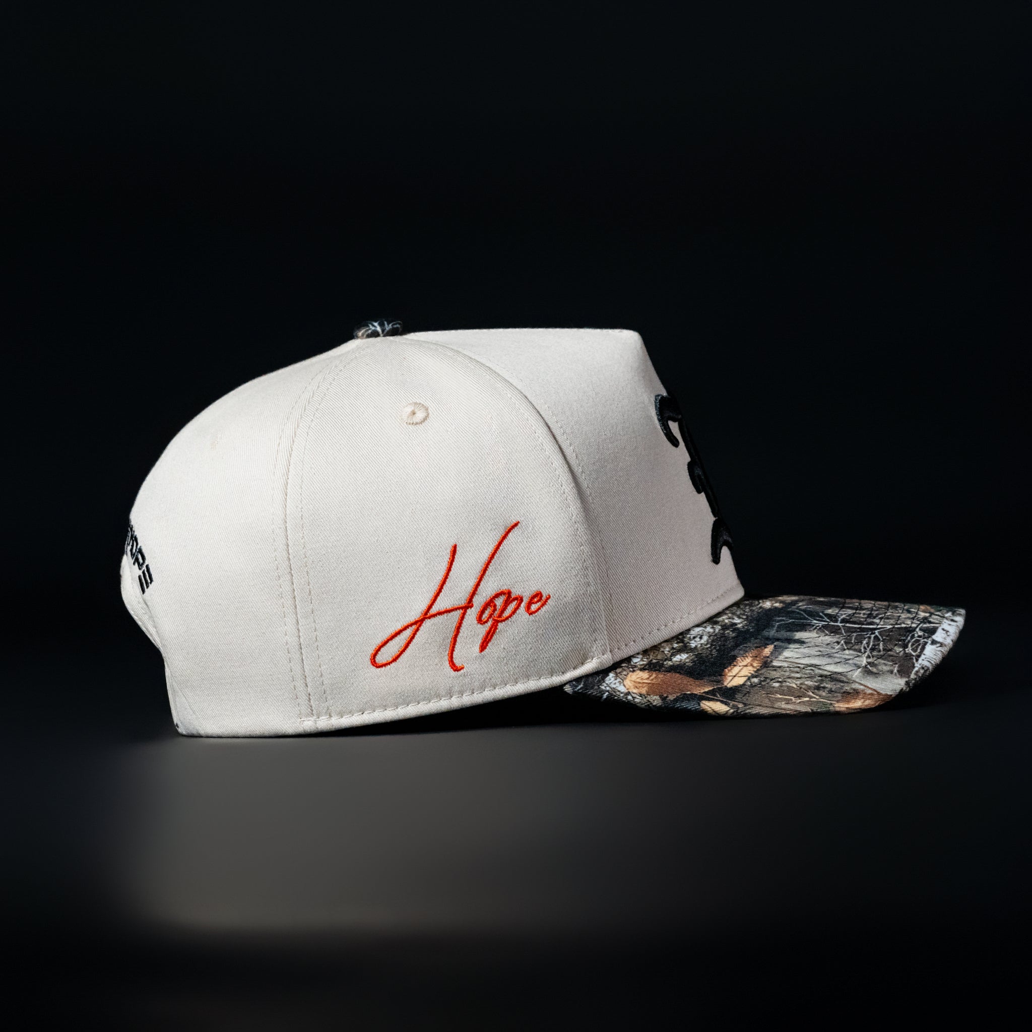Cream & Camo Brim Hat