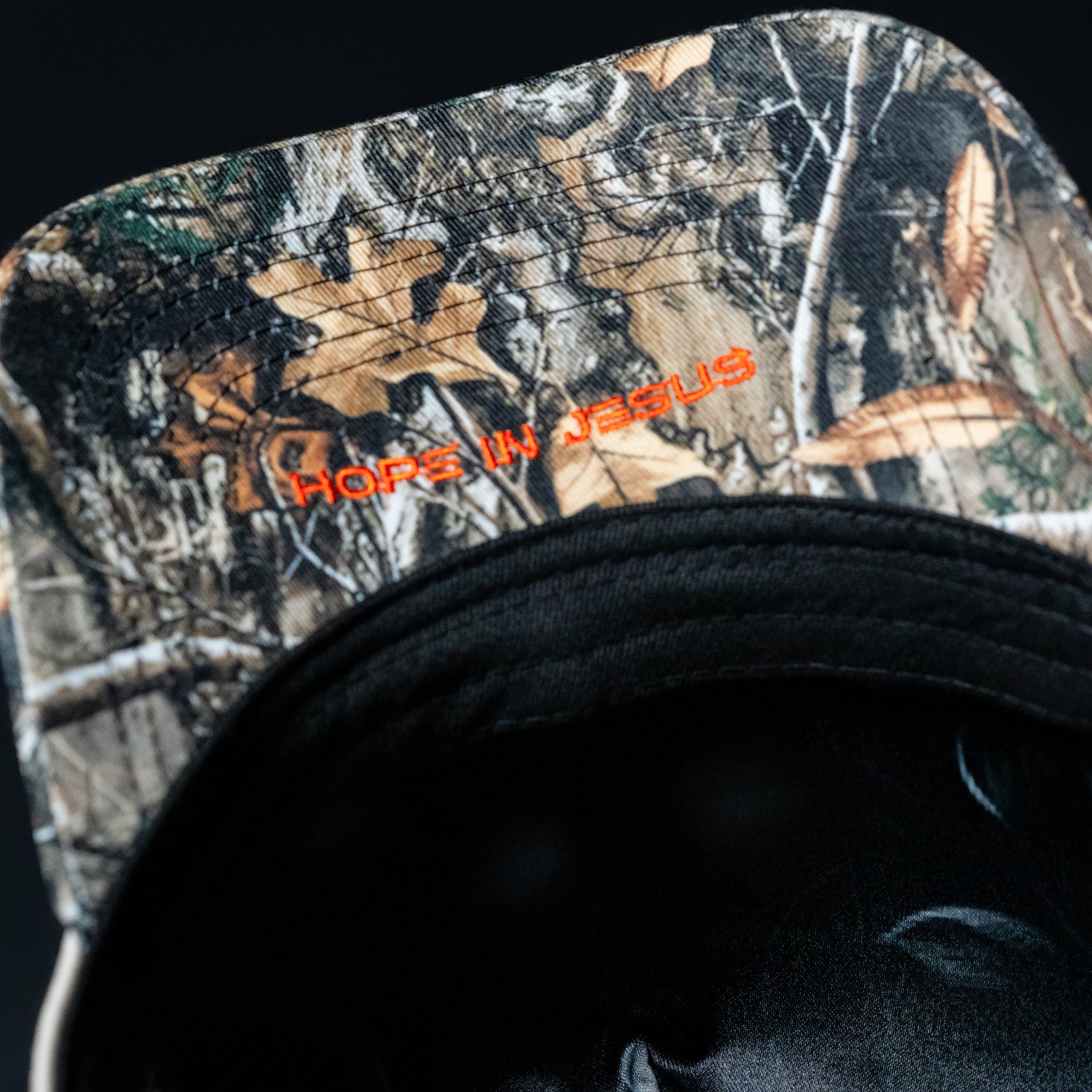 Cream & Camo Brim Hat