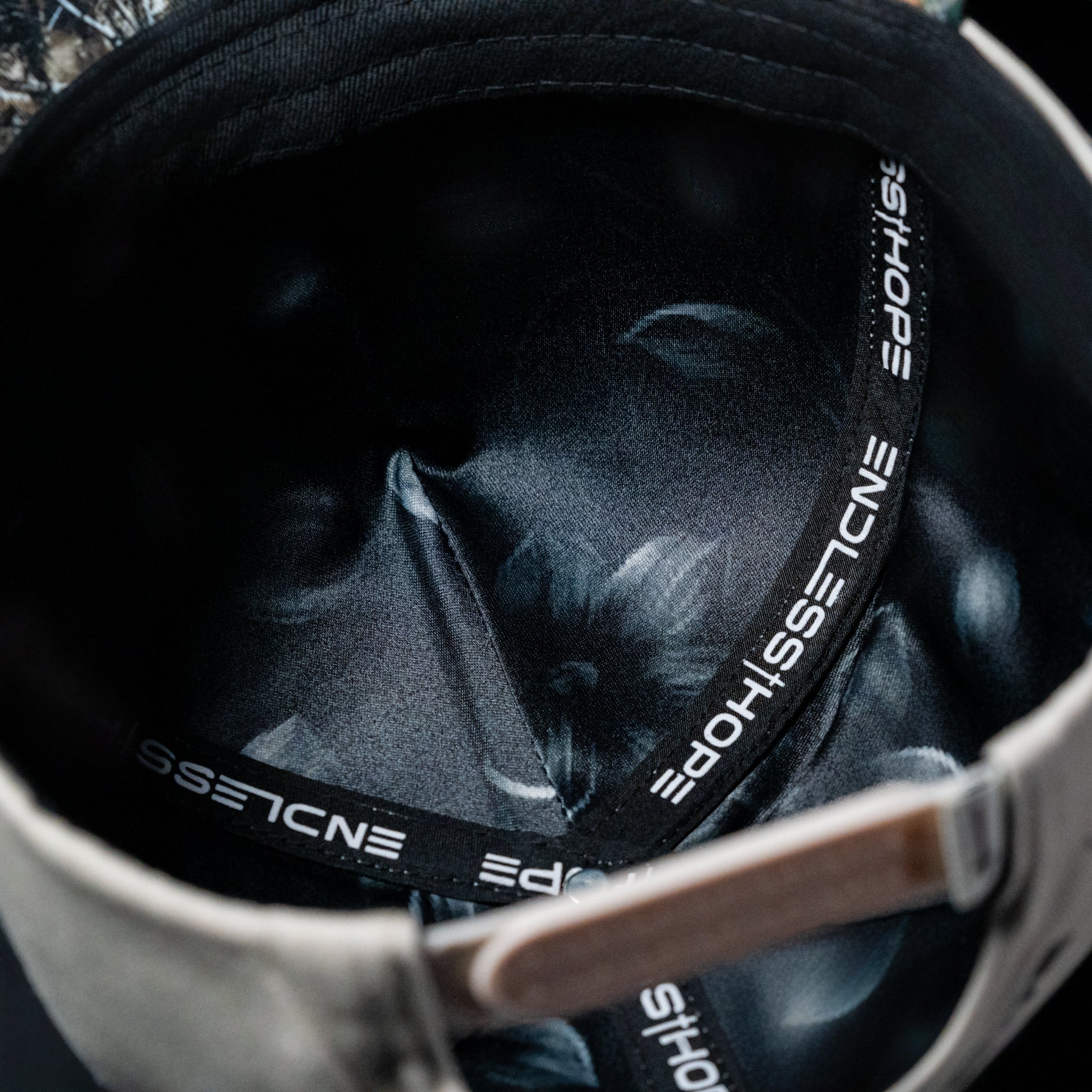 Cream & Camo Brim Hat