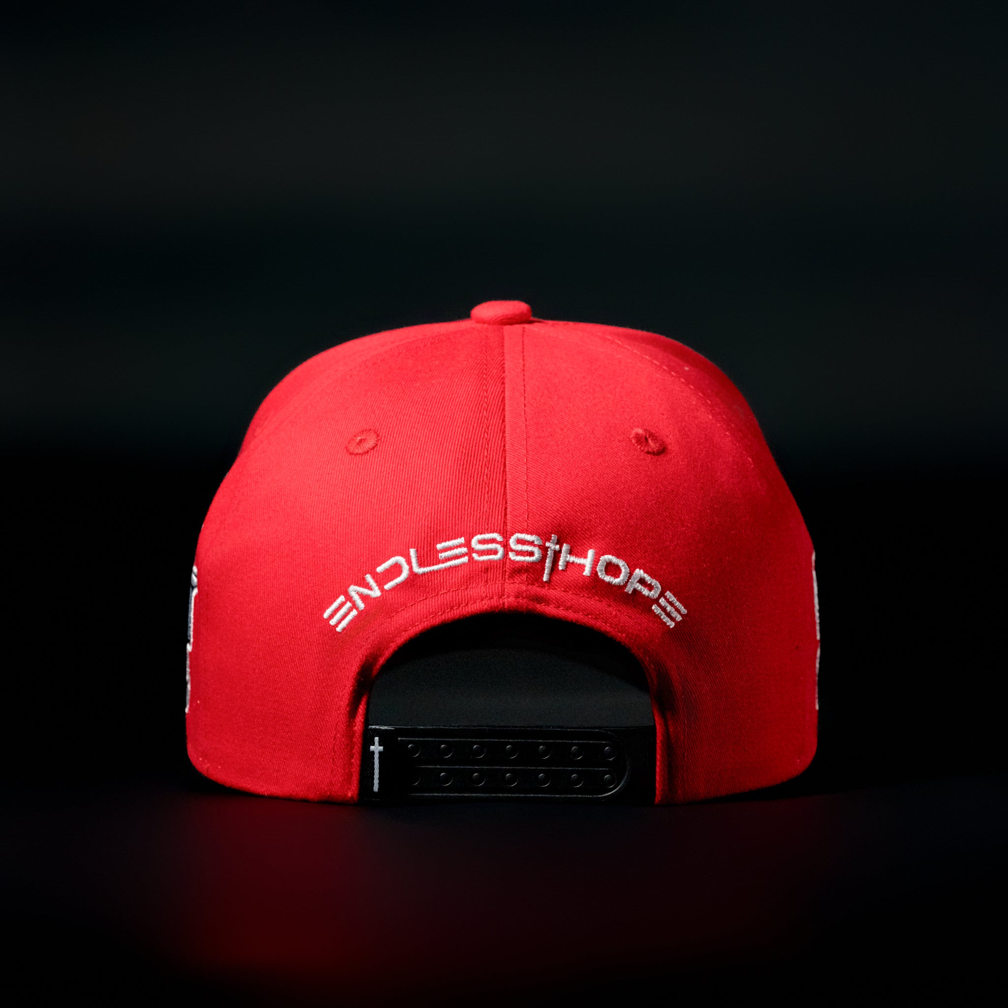 Red & Black Sueded Brim Hat