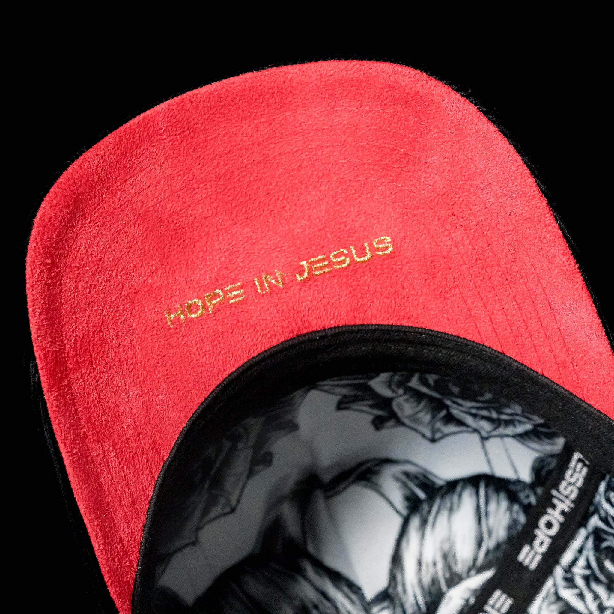 Black & White Corduroy Brim Hat