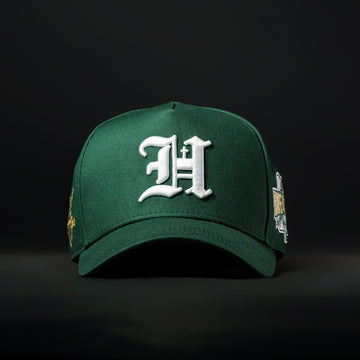 Forest Green & White Hat