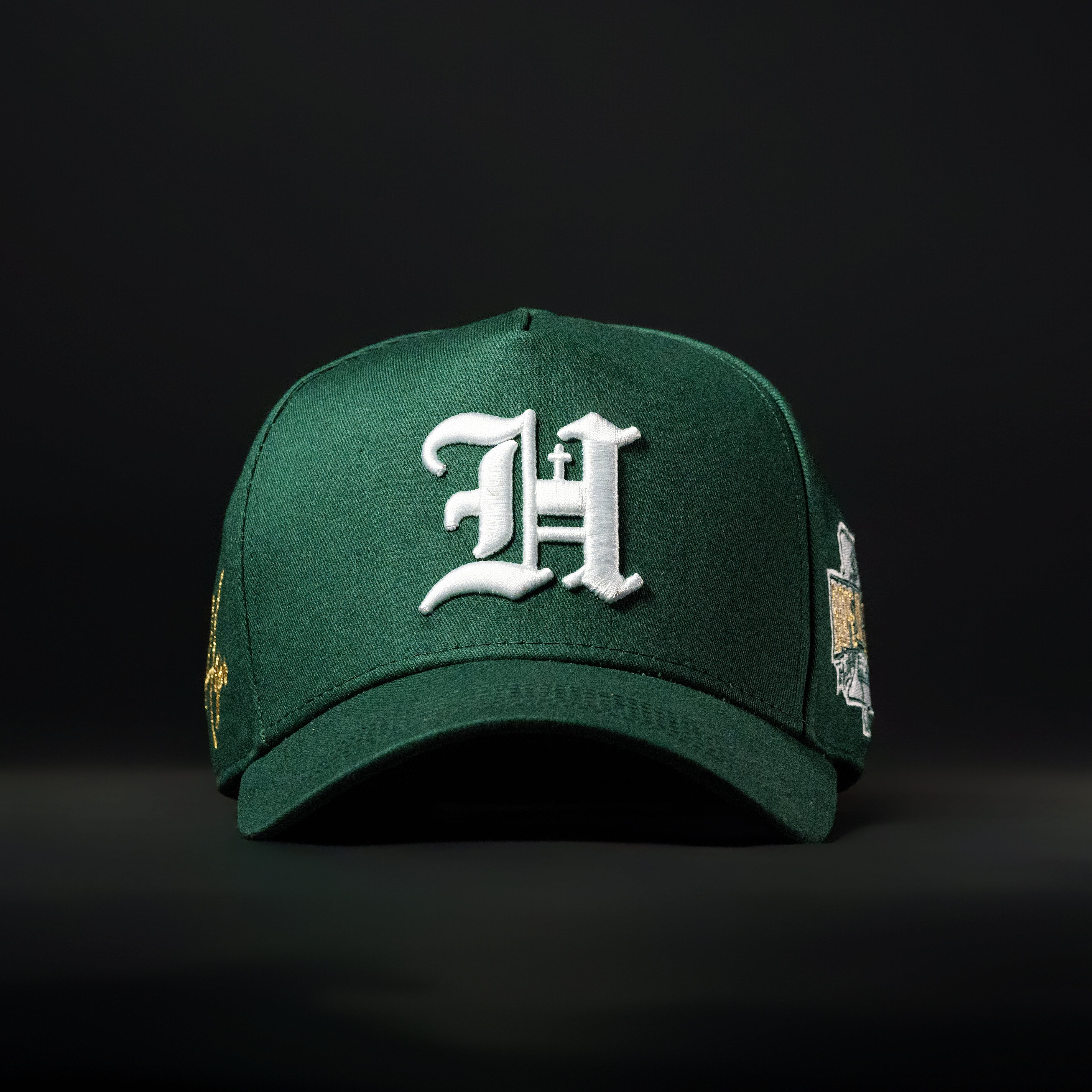 Forest Green & White Hat