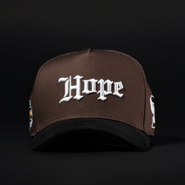 Brown & Black Sueded Brim Hope Hat – Endless Hope