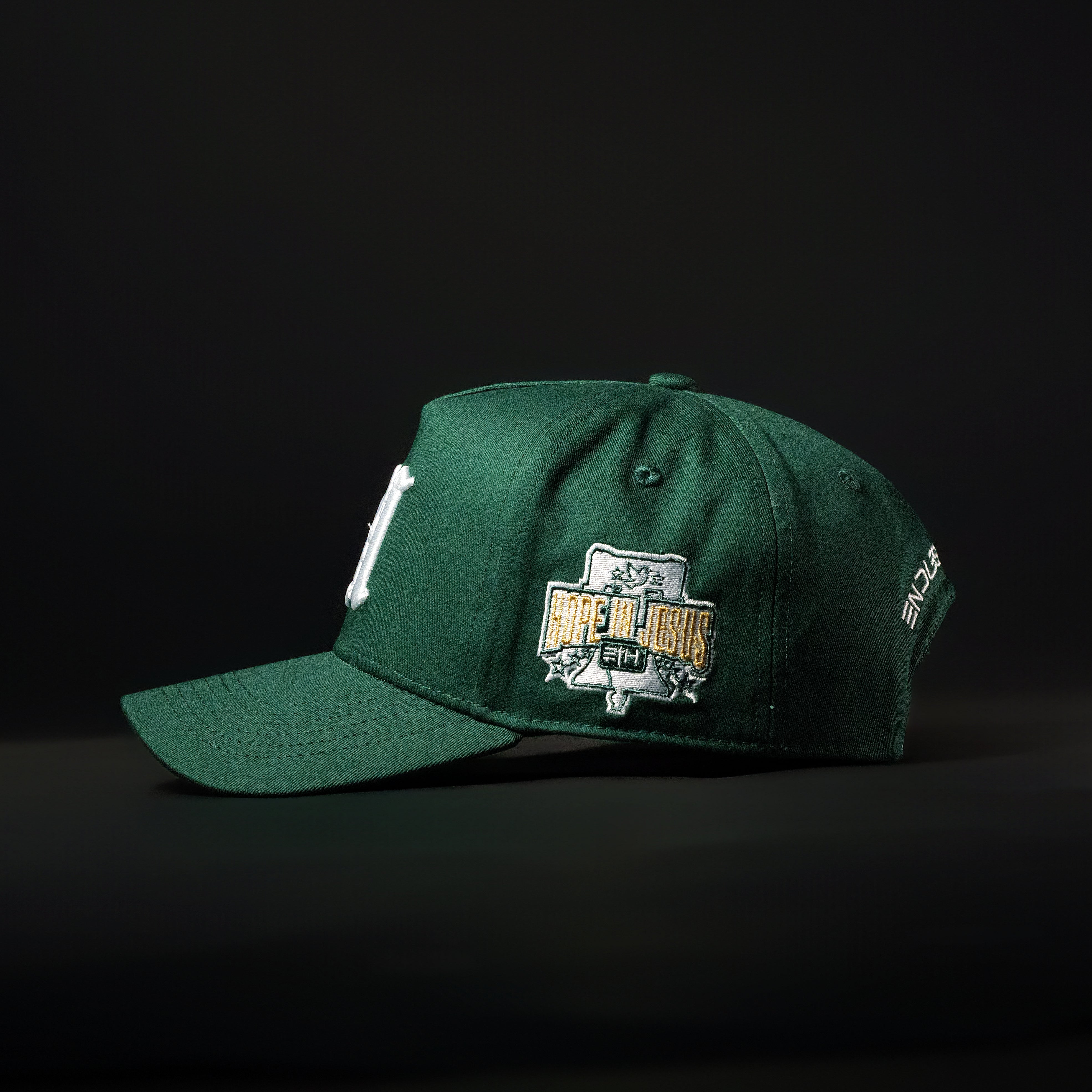 Forest Green & White Hat