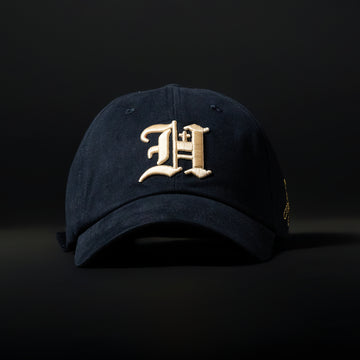 Navy Blue & White Dad Hat