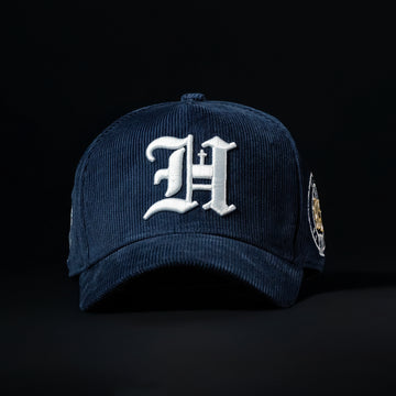 Navy Blue All Corduroy Hat
