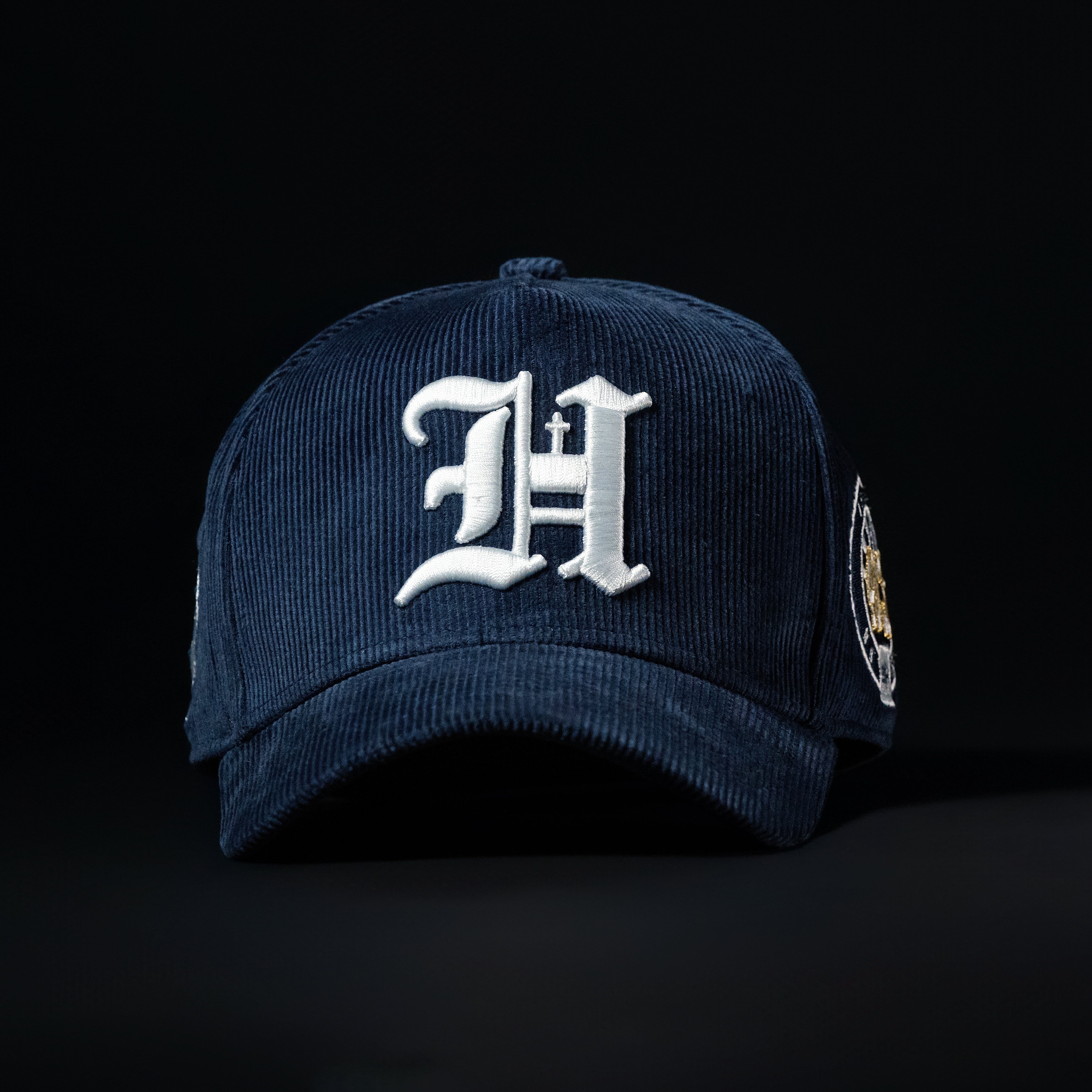 Navy Blue All Corduroy Hat