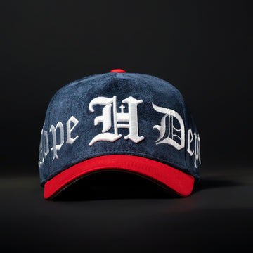 Navy Blue & Red Hat