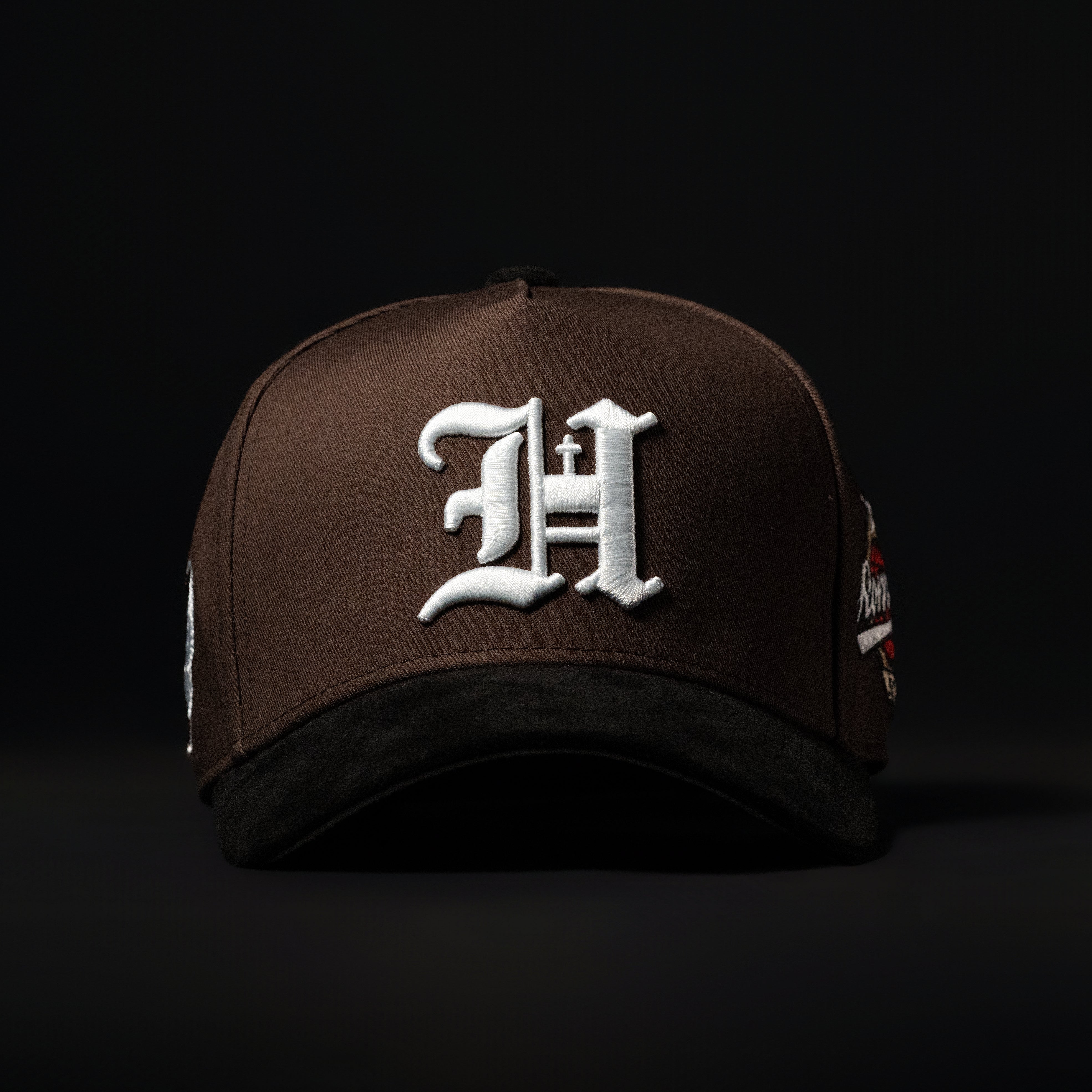 Brown & Black Sueded Brim Hat