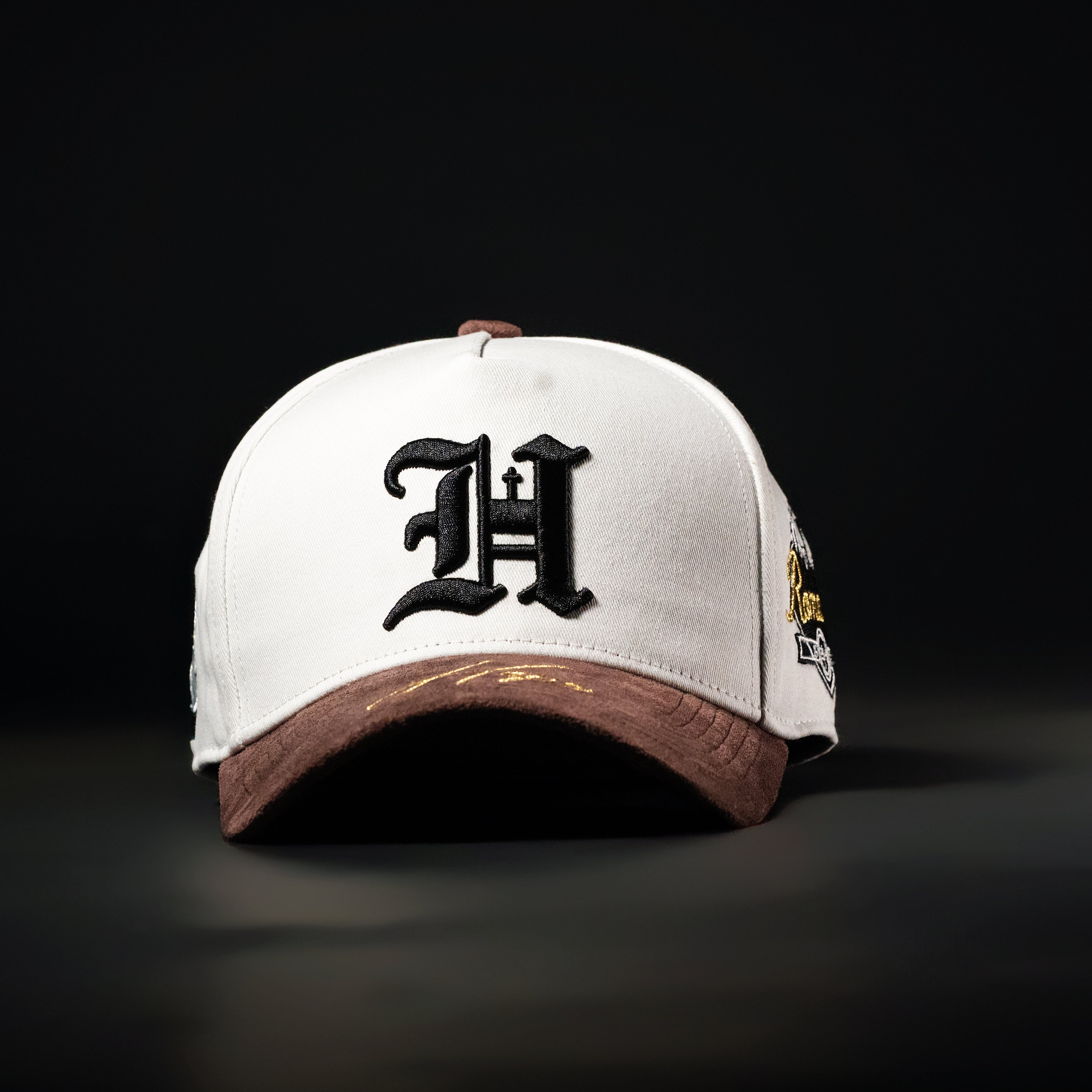 White & Brown Sueded Brim Hat – Endless Hope