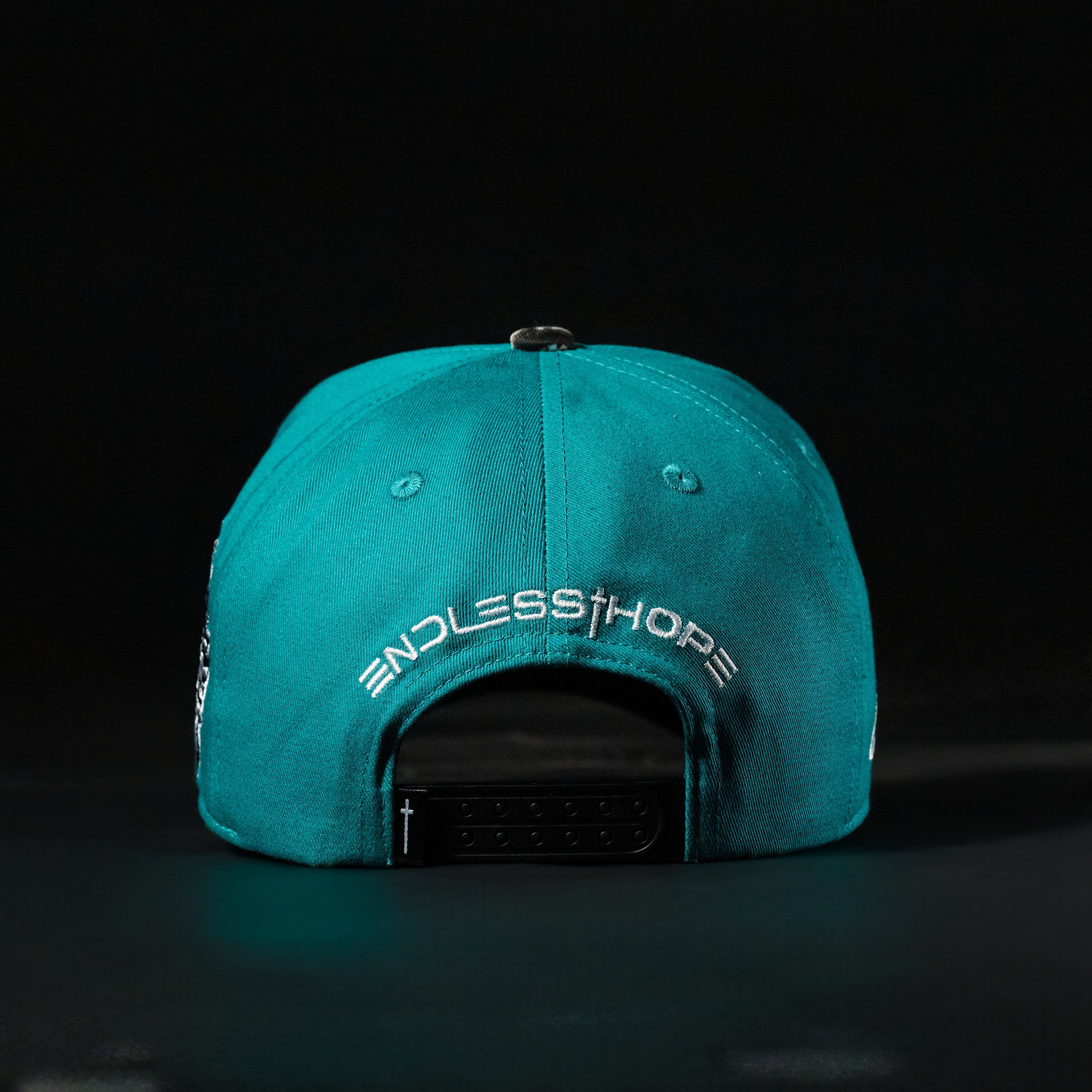 Teal & Camo Brim Hat