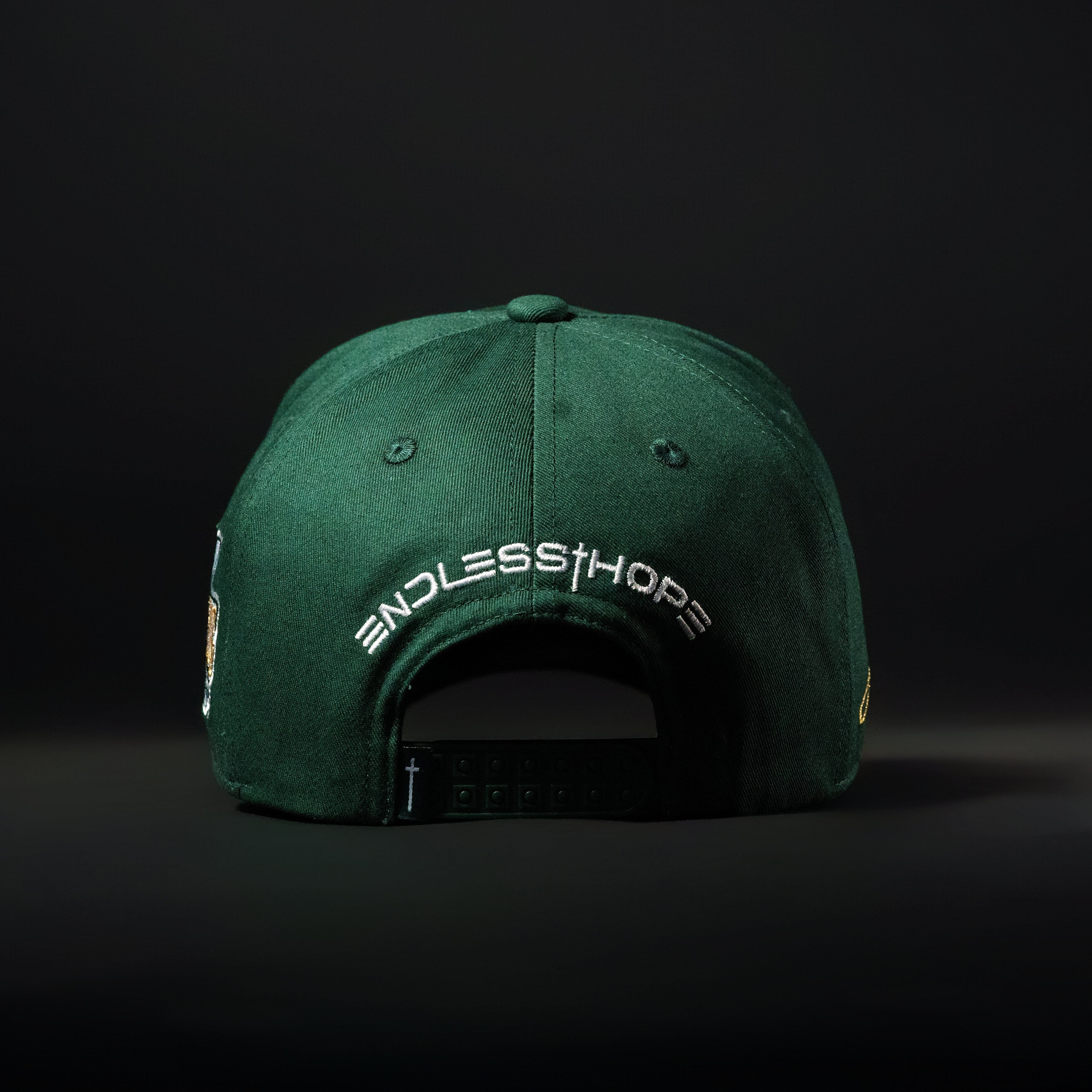 Forest Green & White Hat