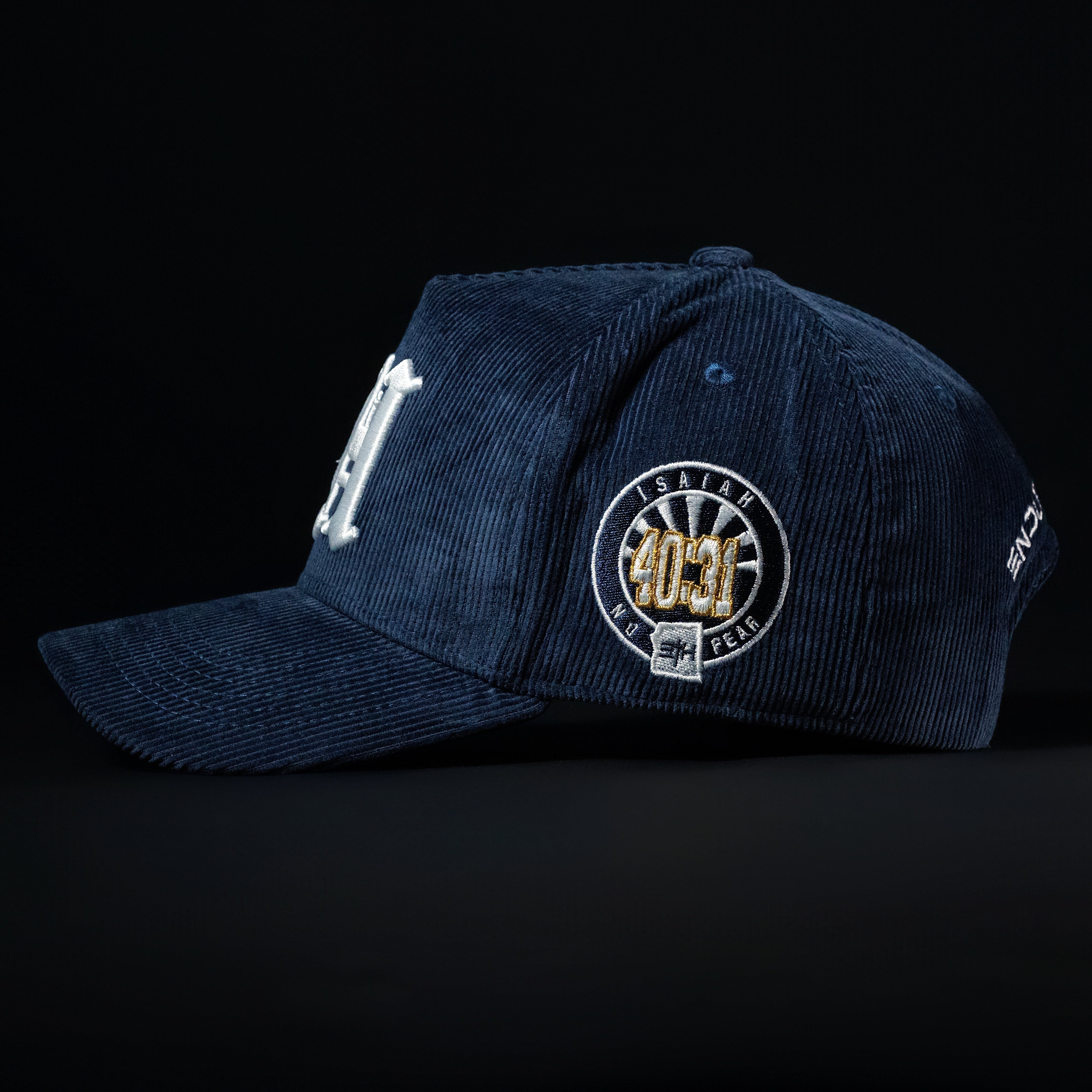 Navy Blue All Corduroy Hat