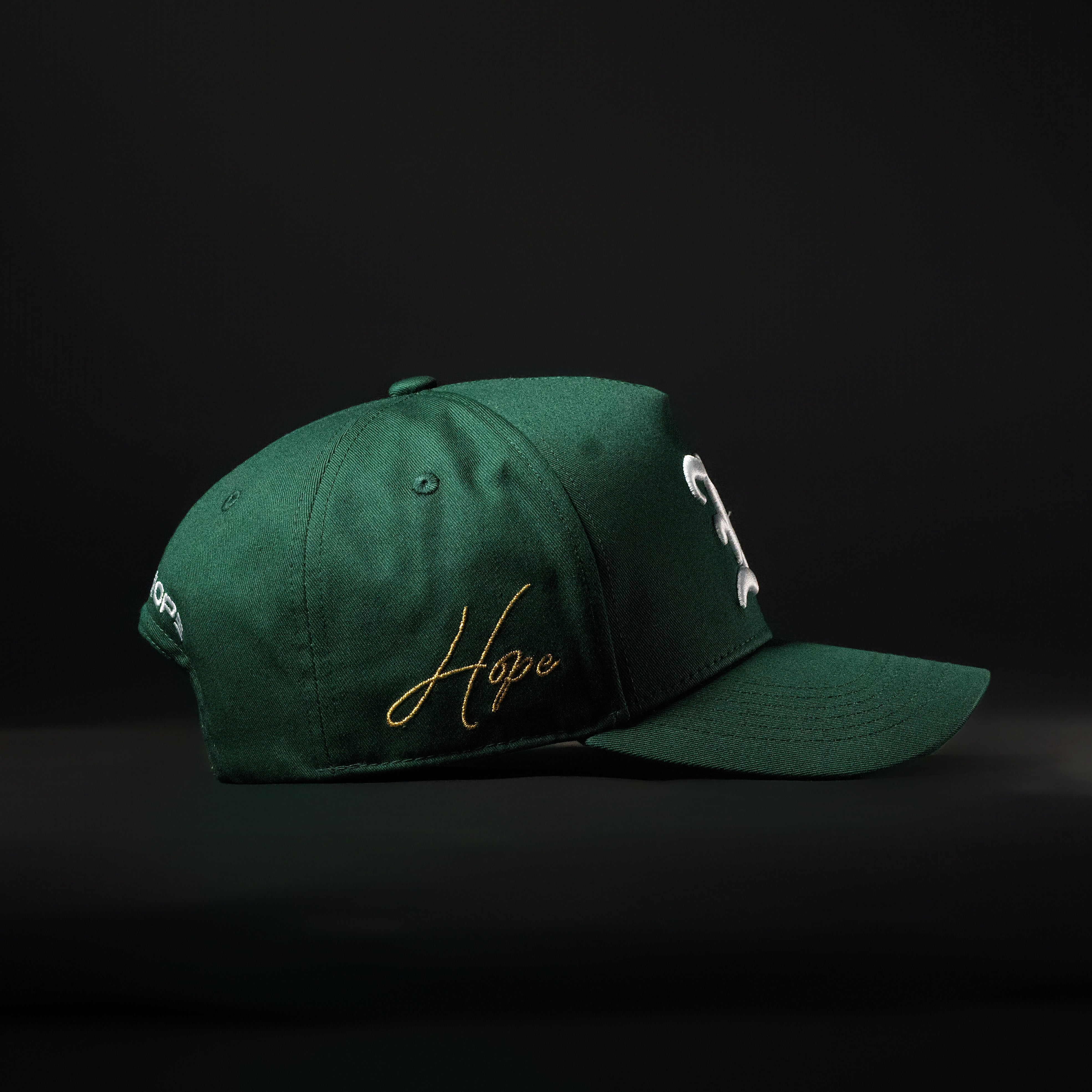 Forest Green & White Hat