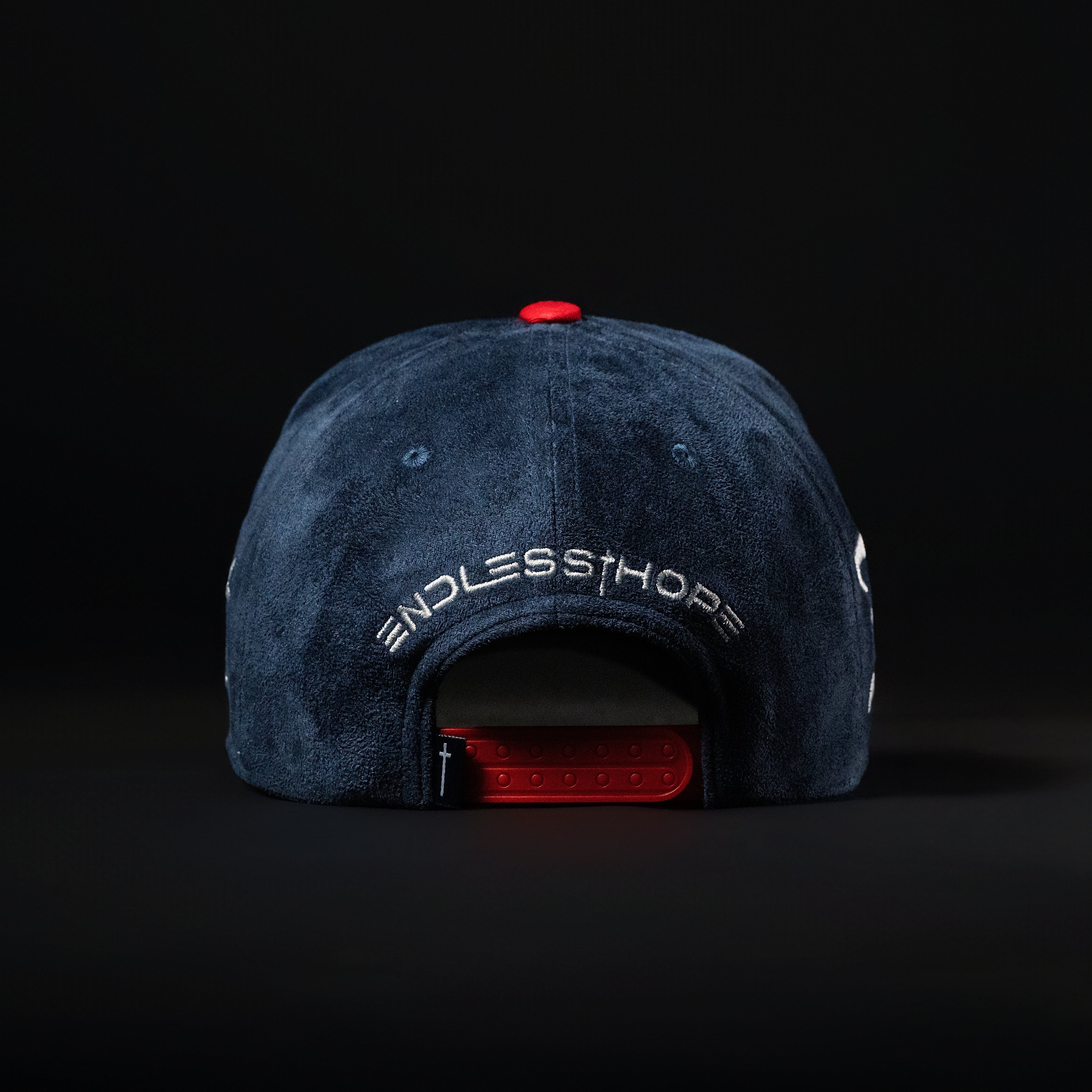 Navy Blue & Red Hat
