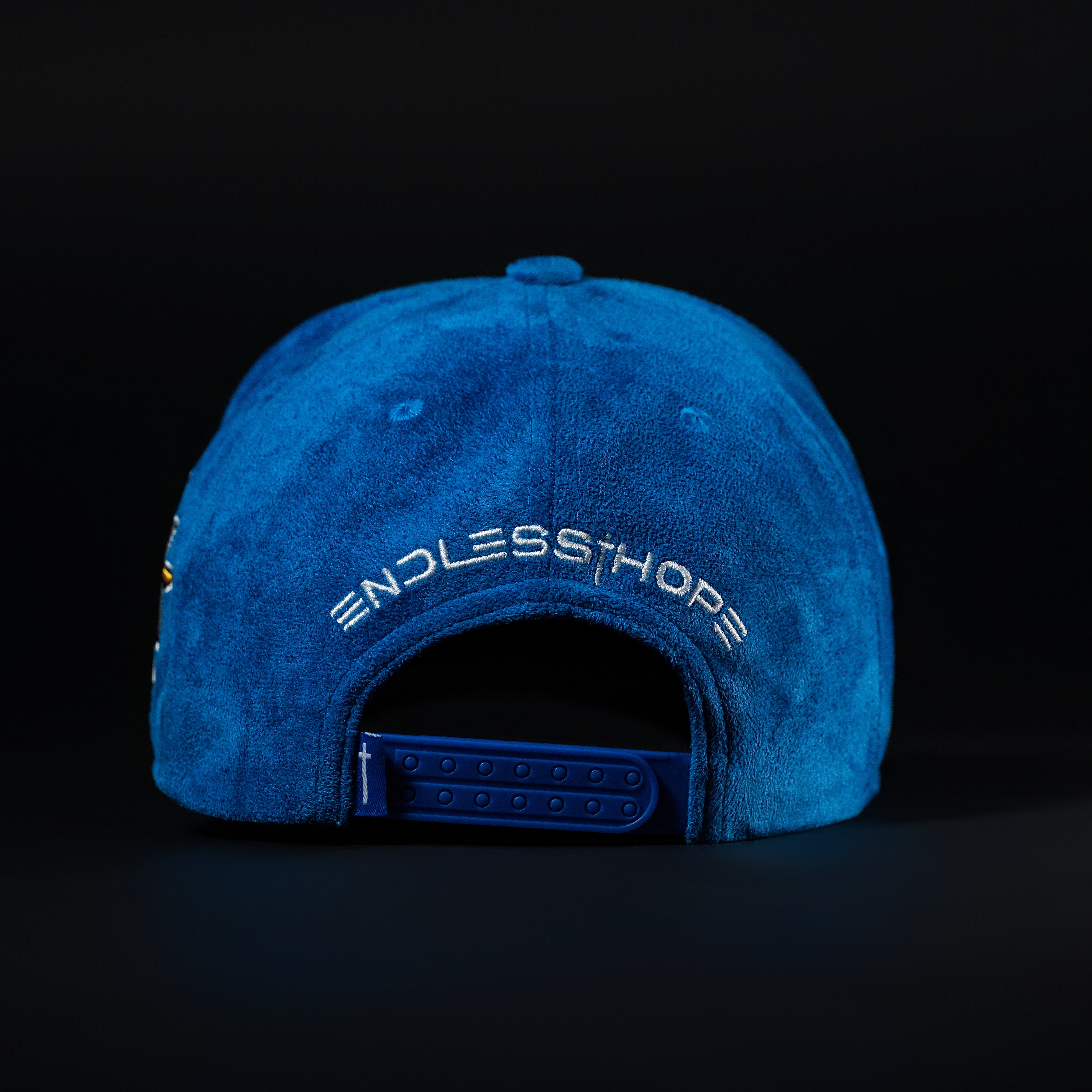 Blue & White All Sueded Hat