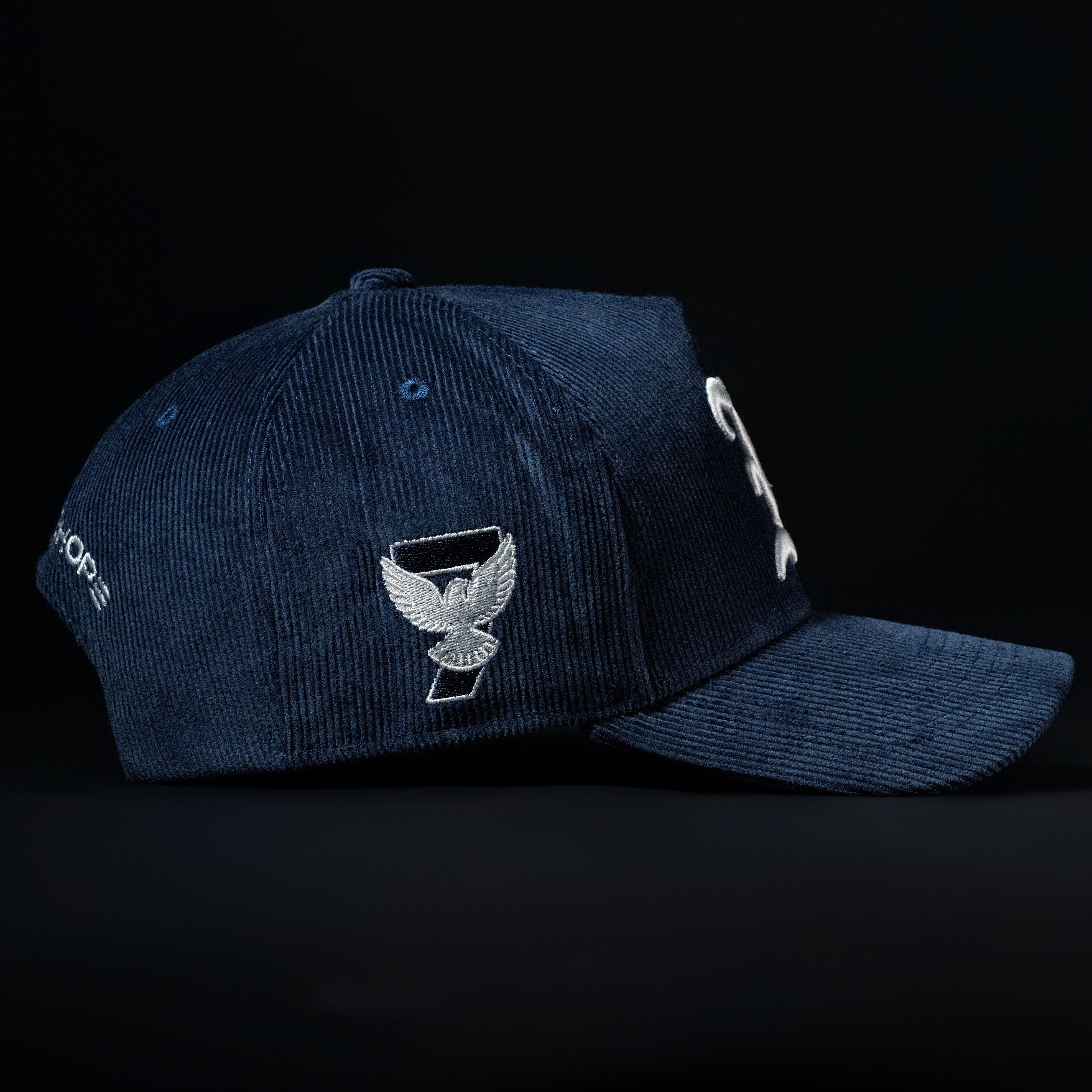 Navy Blue All Corduroy Hat