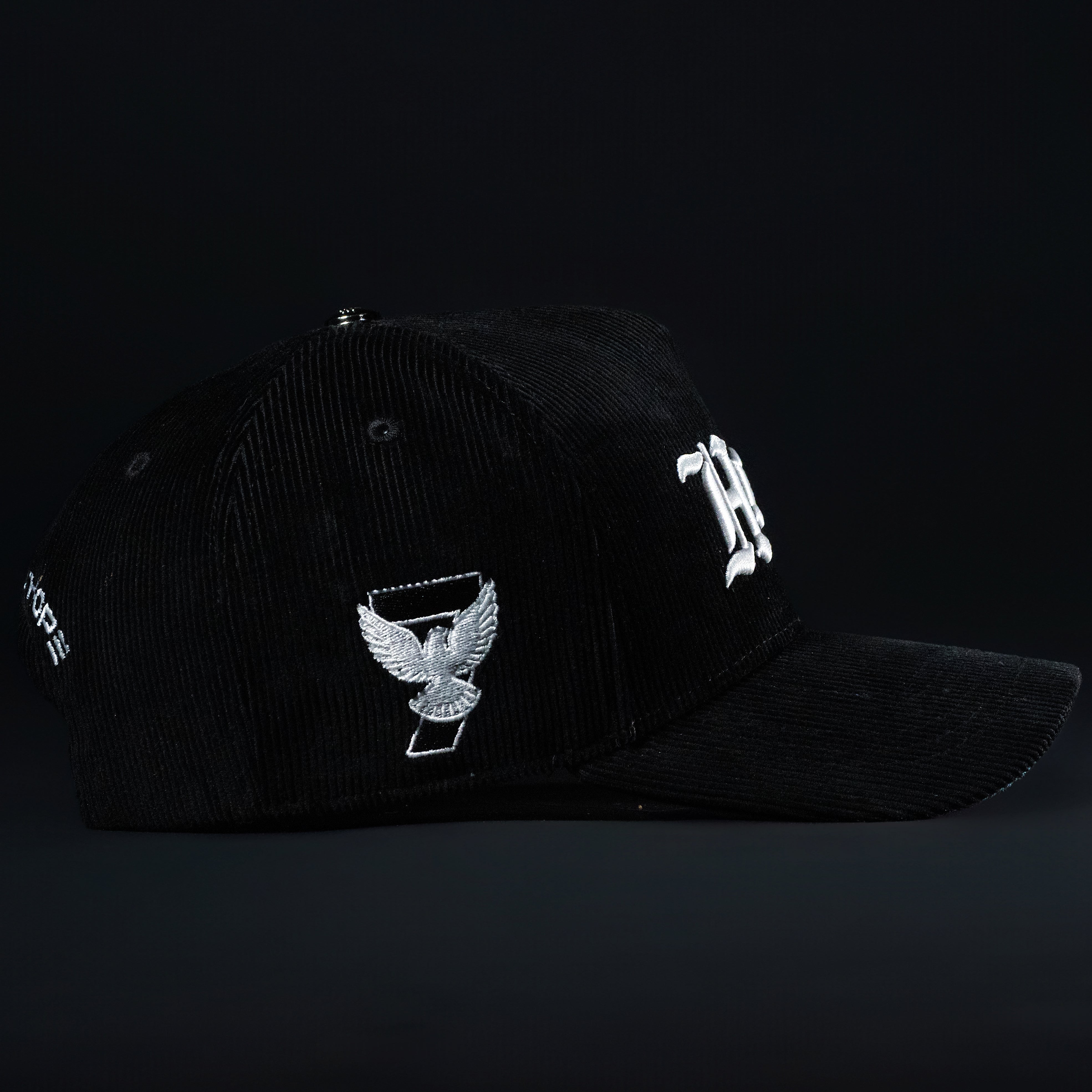 Black & White All Corduroy Hope Hat